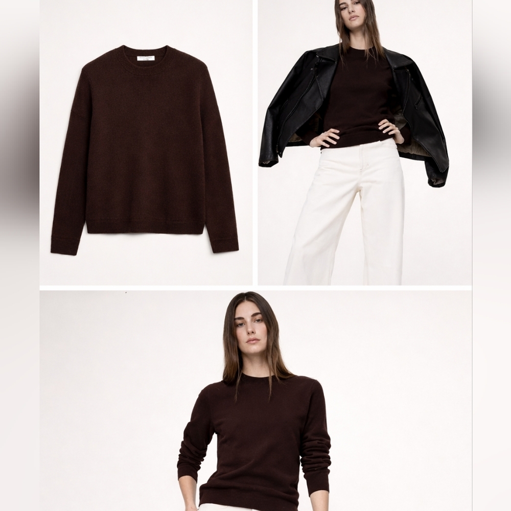 Cashmere Dark Brown Women's Sweater